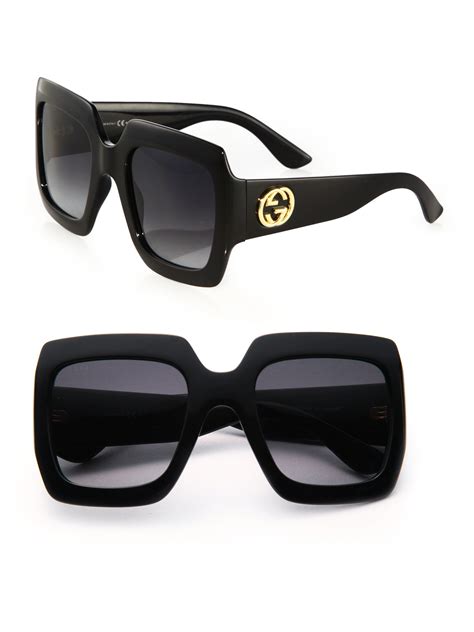 gucci oversized square sunglasses